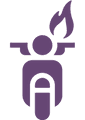 Motorcycle fire icon