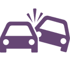 Car collision icon