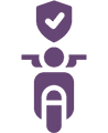 Motorcycle protect icon